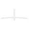 Ekena Millwork Bellingham Architectural Grade PVC Gable Bracket, 84"W x 31 1/2"H x 4"D x 4"F, 9/12 Pitch GBP084X32X0404BEL00 - alternate 2